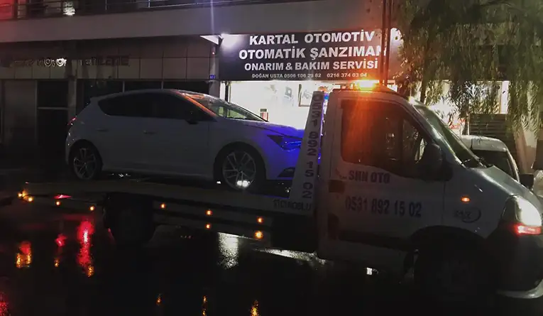 Kartal Otomatik Şanzıman — gece çekici ile araç taşıma, yol yardımı